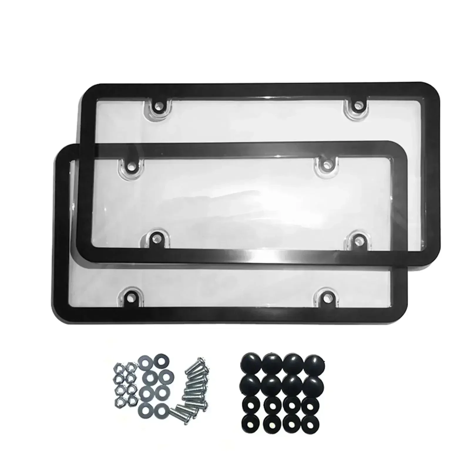 1/2pcs Rust-proof Protection Car License Plate Frames Cover, Transparent Plastic License Plate Holder Fits All States of The USA
1/2pcs Rust-proof Protection Car License Plate Frames Cover, Transparent Plastic License Plate Holder Fits All States of The USA