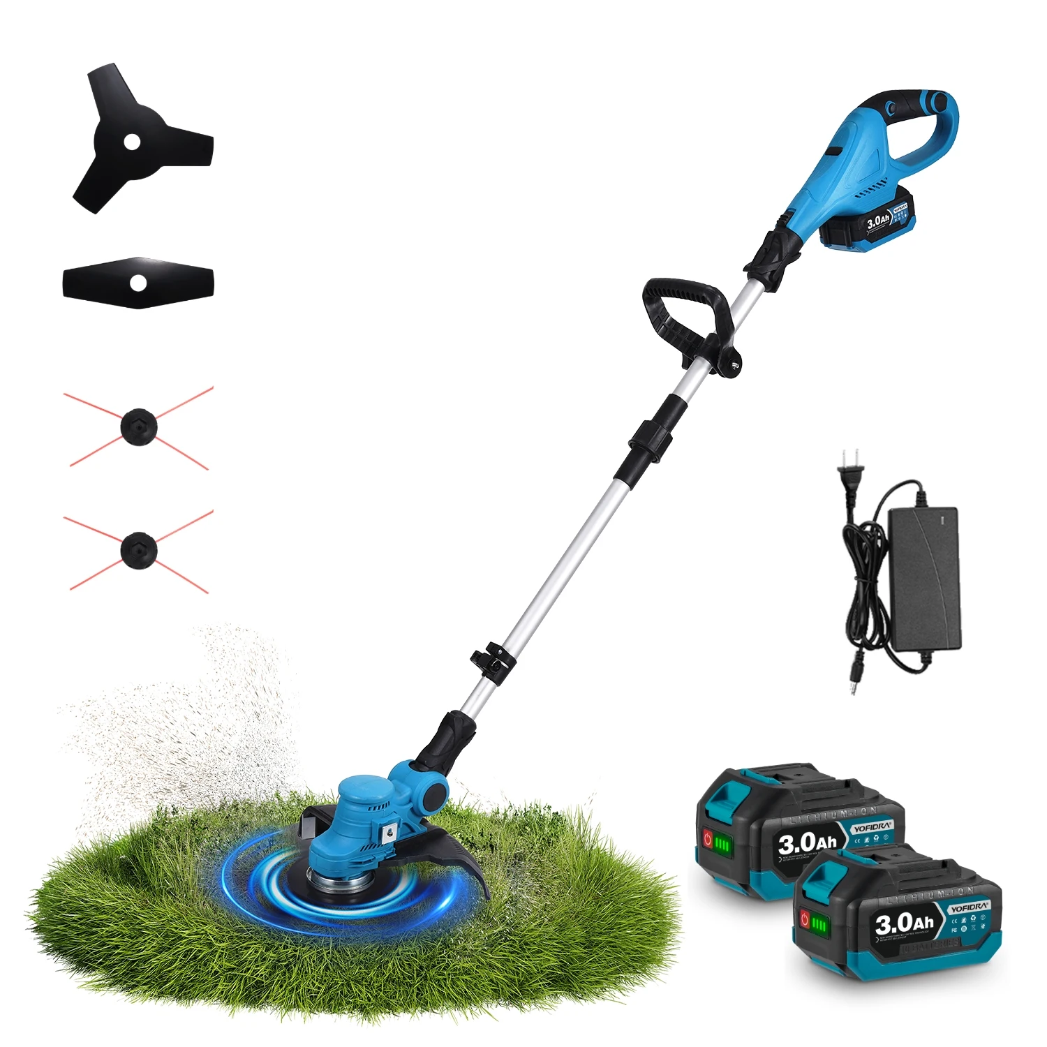YOFIDRA 3-IN-1 Electric Lawn Mower 12000RPM Cordless Garden Grass Trimmer Cutting Weeding Power Tools For Makita 18V Battery Pin
YOFIDRA 3-IN-1 Electric Lawn Mower 12000RPM Cordless Garden Grass Trimmer Cutting Weeding Power Tools For Makita 18V Battery Pin