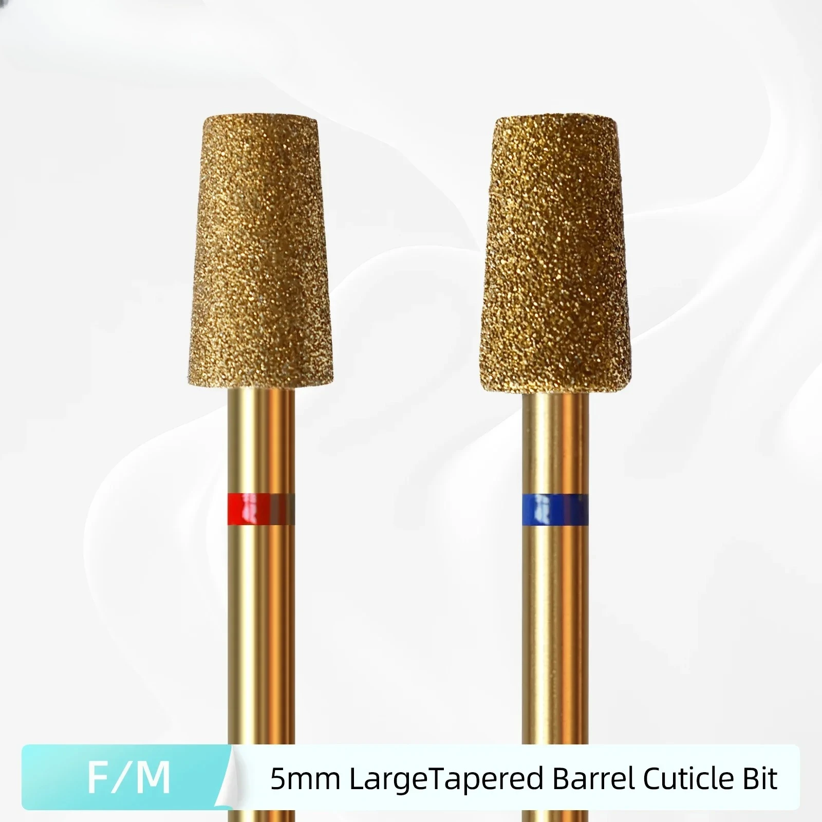 5mm Large Tapered Barrel Cuticle Clean Nail Drill Bit, Titanium Russian Diamond Nail Bits Nail Cleaner Accessories Tool
5mm Large Tapered Barrel Cuticle Clean Nail Drill Bit, Titanium Russian Diamond Nail Bits Nail Cleaner Accessories Tool