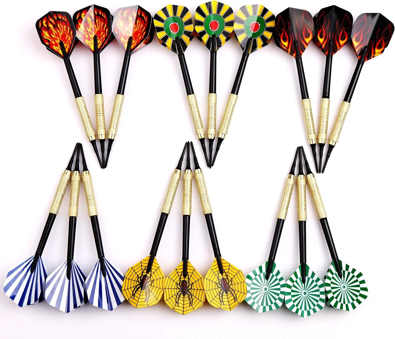 Soft Tip Darts for Electronic Dartboard with Plastic Points and Standard Flights, Set of 18 Darts
Soft Tip Darts for Electronic Dartboard with Plastic Points and Standard Flights, Set of 18 Darts