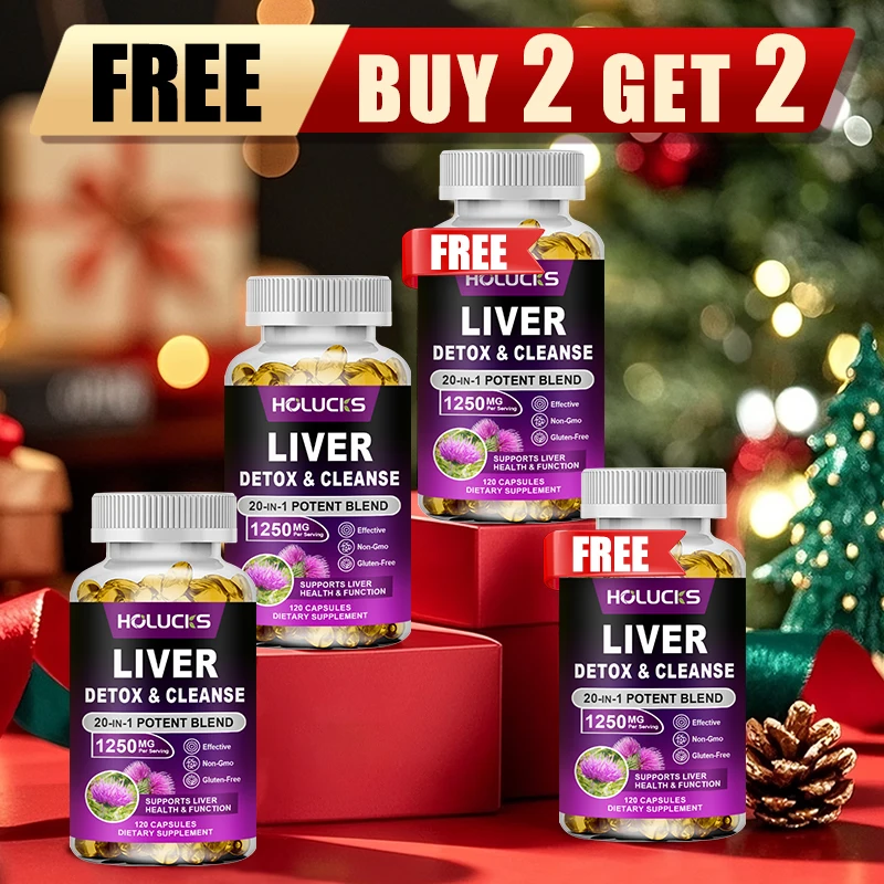Buy 2 Get 2 Free! Pure Liver Detox & Cleanse Capsules, Support Toxin Removal, Digestion & Skin Health, Boosts Enzyme Function
Buy 2 Get 2 Free! Pure Liver Detox & Cleanse Capsules, Support Toxin Removal, Digestion & Skin Health, Boosts Enzyme Function