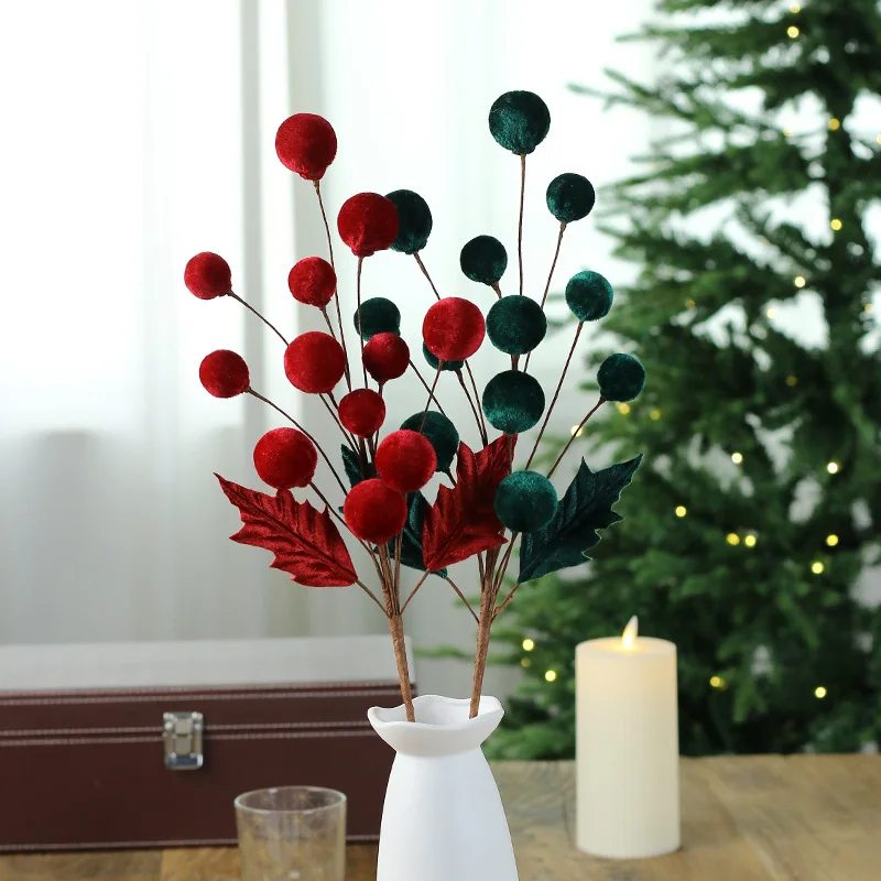 5pcs Fashion Velvet Christmas Ball Branches Multicolored Handmade Xmas Decorations DIY Party Christmas Wedding Decoration
5pcs Fashion Velvet Christmas Ball Branches Multicolored Handmade Xmas Decorations DIY Party Christmas Wedding Decoration