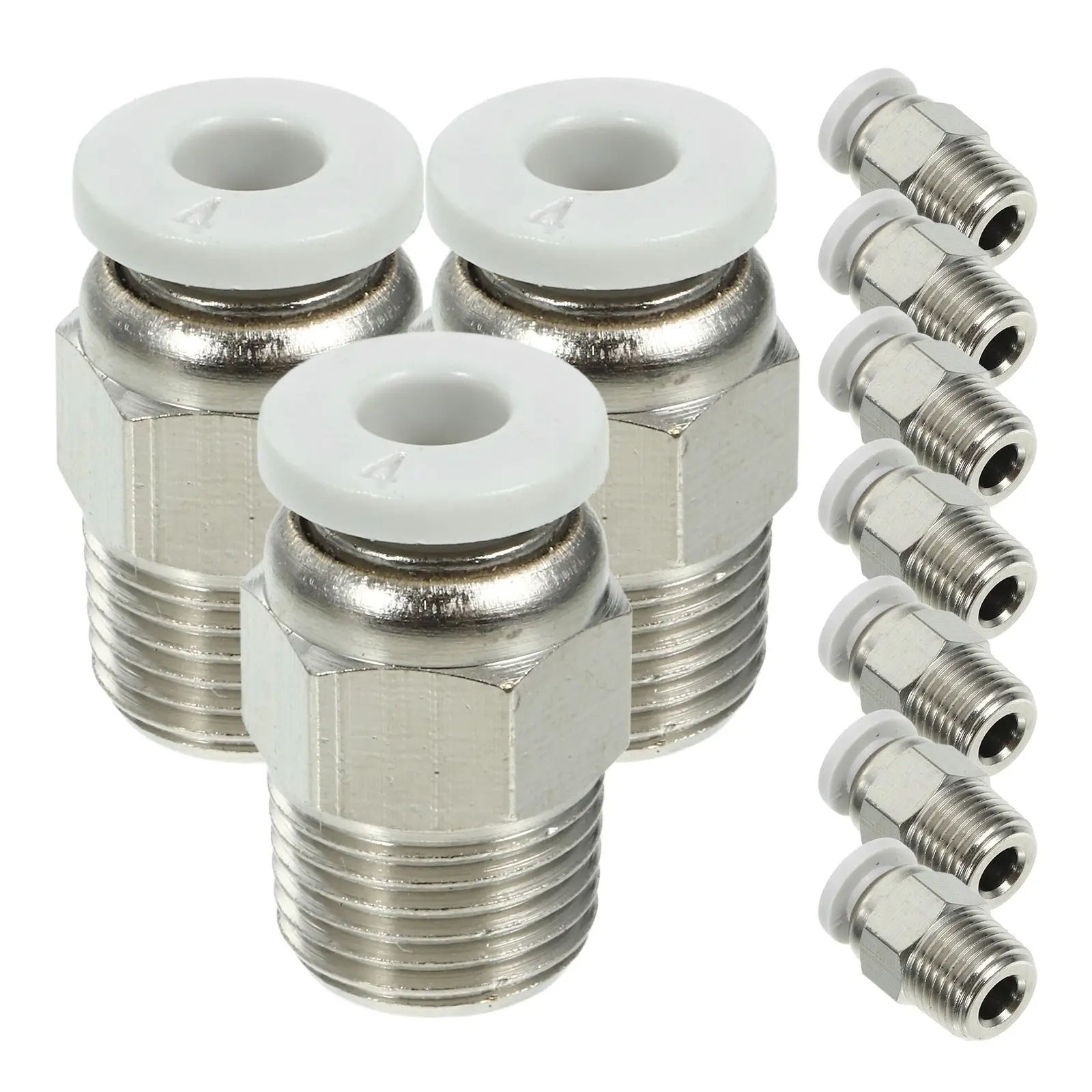 10 Pcs 3D Printer Connector High Quality Metal Tube Fitting Straight Adapter Lasting Disconnect
10 Pcs 3D Printer Connector High Quality Metal Tube Fitting Straight Adapter Lasting Disconnect
