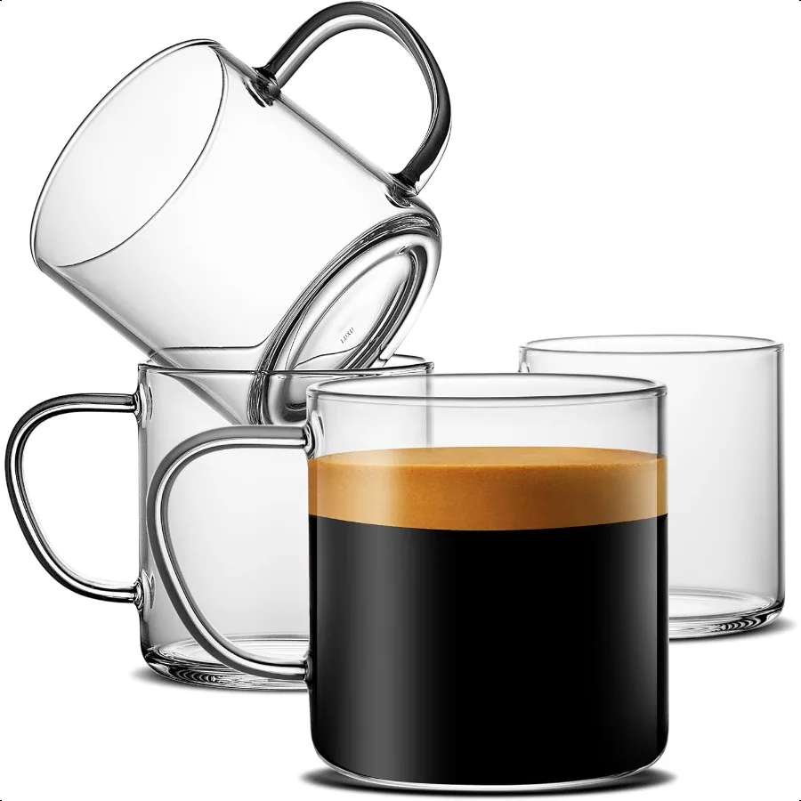 LUXU Glass Coffee Mugs Set of 414 oz Clear Coffee Cups Hand BlownSeaml Design Heat Resistant and ExplosionProof Lightweight Tea
LUXU Glass Coffee Mugs Set of 414 oz Clear Coffee Cups Hand BlownSeaml Design Heat Resistant and ExplosionProof Lightweight Tea