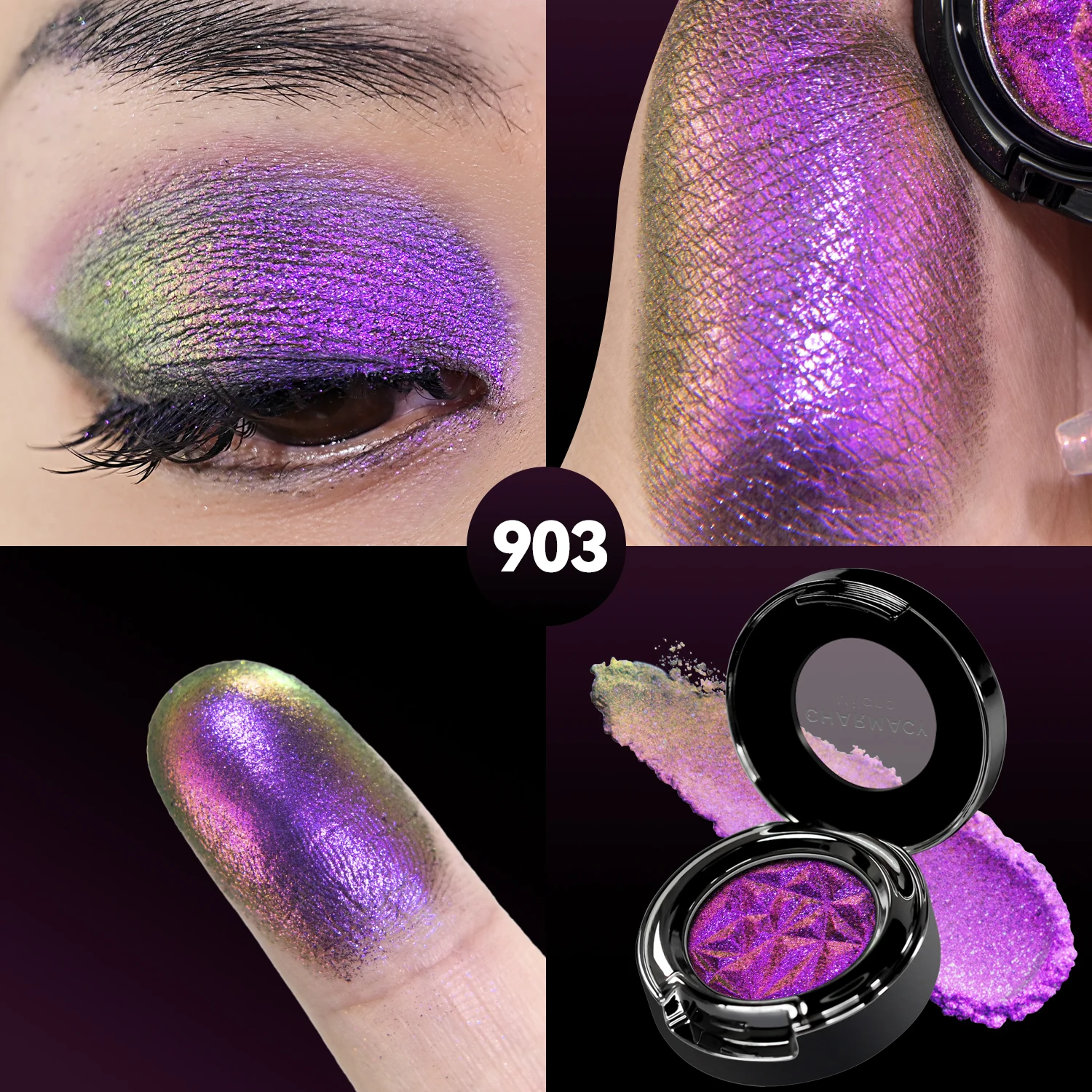 CHARMACY Multichrome Glitter Eyeshadow Set with Primer Long-lasting High Chrome Pigment Eye Shadow Cosmetic Makeup for Women
CHARMACY Multichrome Glitter Eyeshadow Set with Primer Long-lasting High Chrome Pigment Eye Shadow Cosmetic Makeup for Women