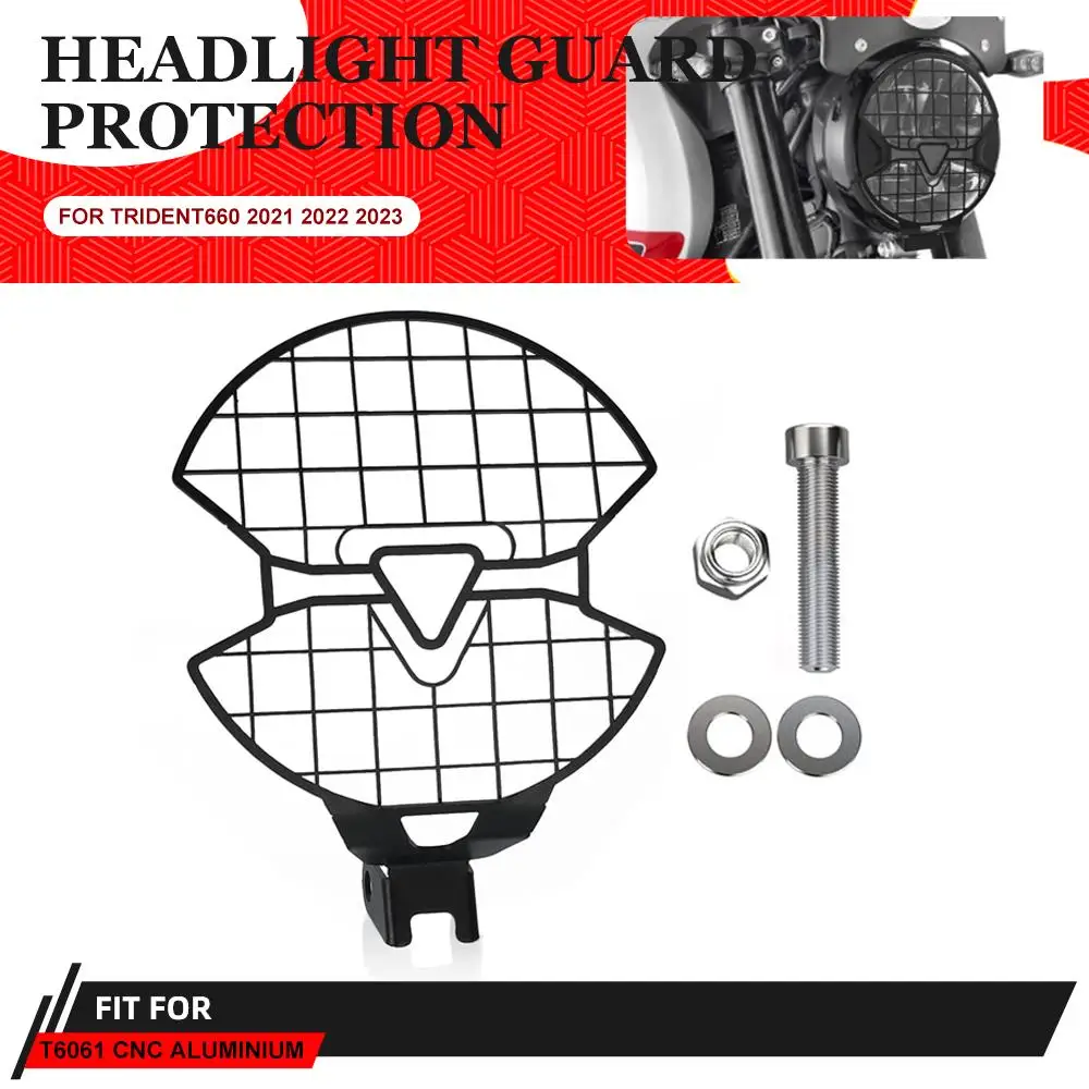 For Trident 660 Accessories Trident660 2021-2022 Motocycle Headlight Protector Grill Grille Headlamp Head Light Cover
For Trident 660 Accessories Trident660 2021-2022 Motocycle Headlight Protector Grill Grille Headlamp Head Light Cover