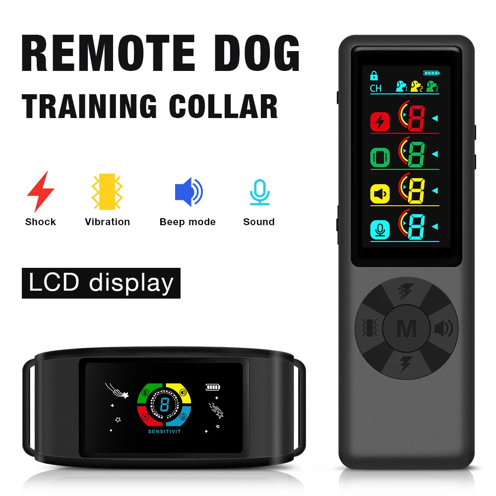 Intelligent 2 in 1 Dog Training Device Anti-Bark Collar Color Screen Dog Shock Collar Waterproof Barking Stopper Pet Supplies
Intelligent 2 in 1 Dog Training Device Anti-Bark Collar Color Screen Dog Shock Collar Waterproof Barking Stopper Pet Supplies
