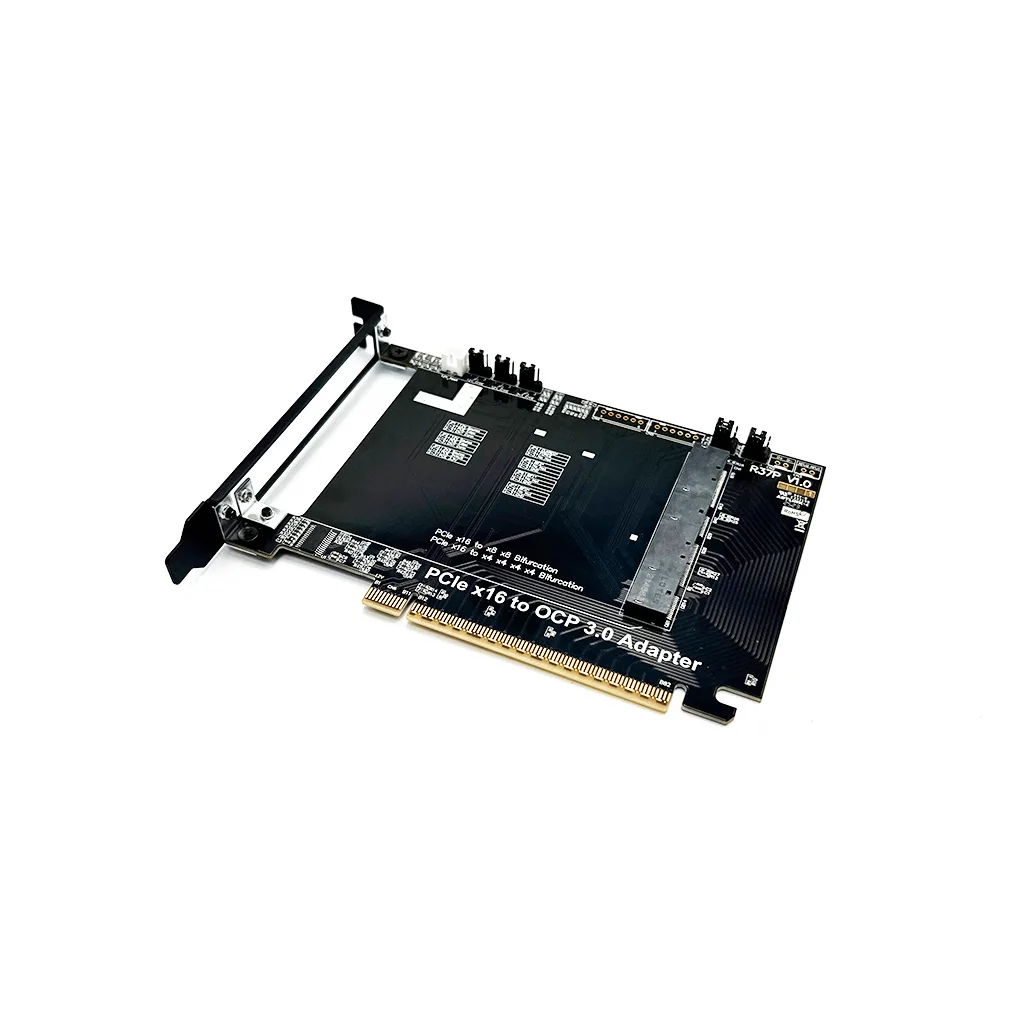 PCIe 5.0 x16 to OCP NIC 3.0 Lateral Adapter Card Compatible for Gen3/Gen4/Gen5
PCIe 5.0 x16 to OCP NIC 3.0 Lateral Adapter Card Compatible for Gen3/Gen4/Gen5
