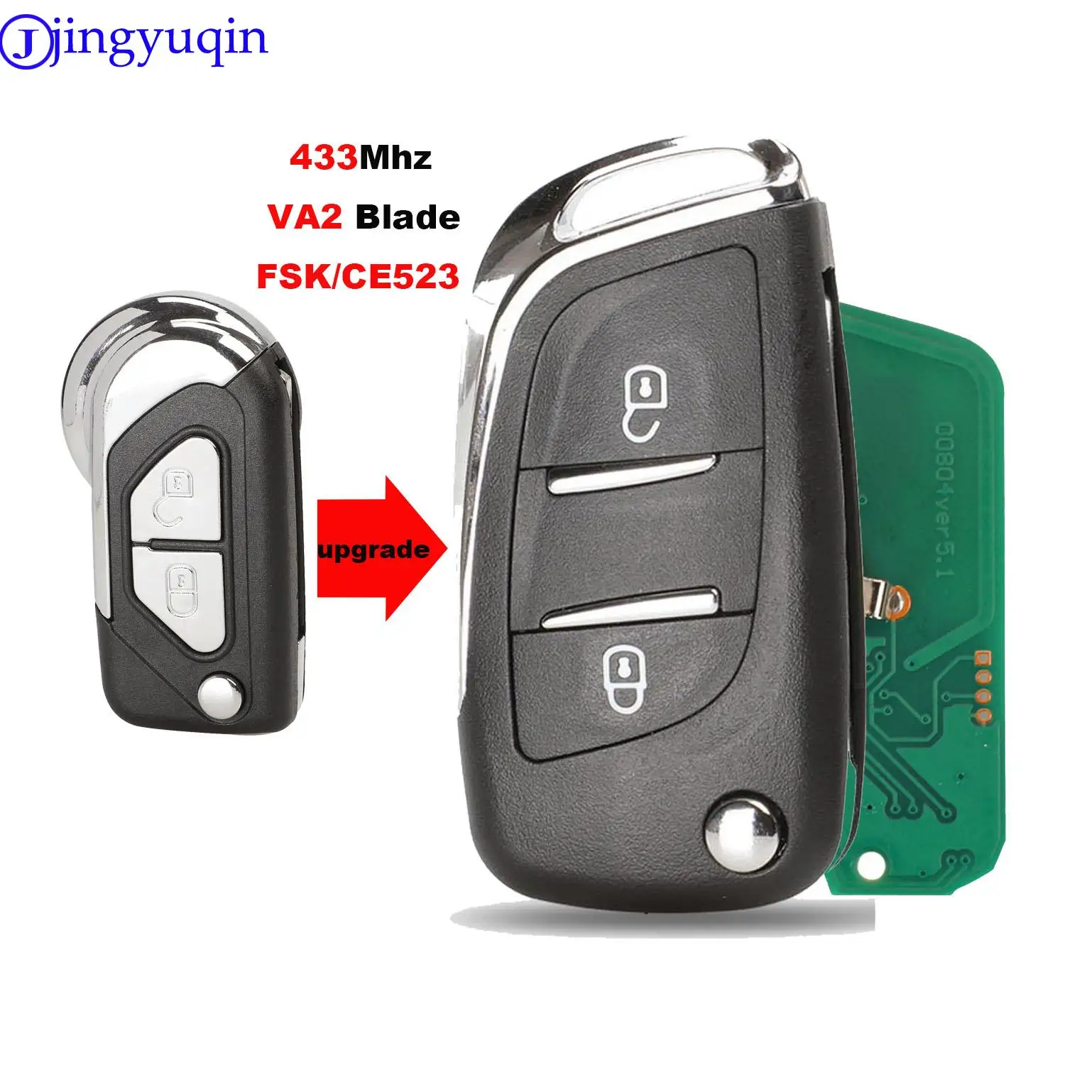 Jingyuqin модифицированный дистанционный ключ от автомобиля для Citroen C2 C3 C4 C5 433 МГц ID46 автомобильный ключ HU83 лезвие складной Ce0523 FSK
Jingyuqin модифицированный дистанционный ключ от автомобиля для Citroen C2 C3 C4 C5 433 МГц ID46 автомобильный ключ HU83 лезвие складной Ce0523 FSK