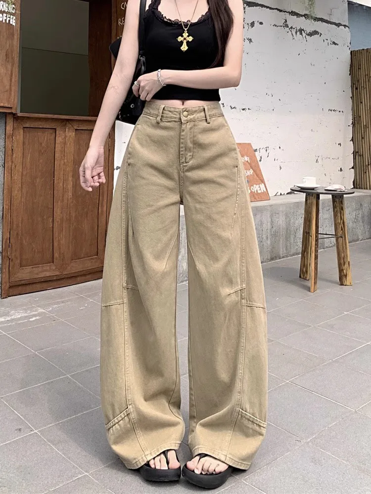 Wide Leg Casual Jeans Women's Loose Straight Floor-Length Trousers Spring New plus Size Comfortable Slimming Drapey Pants
Wide Leg Casual Jeans Women's Loose Straight Floor-Length Trousers Spring New plus Size Comfortable Slimming Drapey Pants