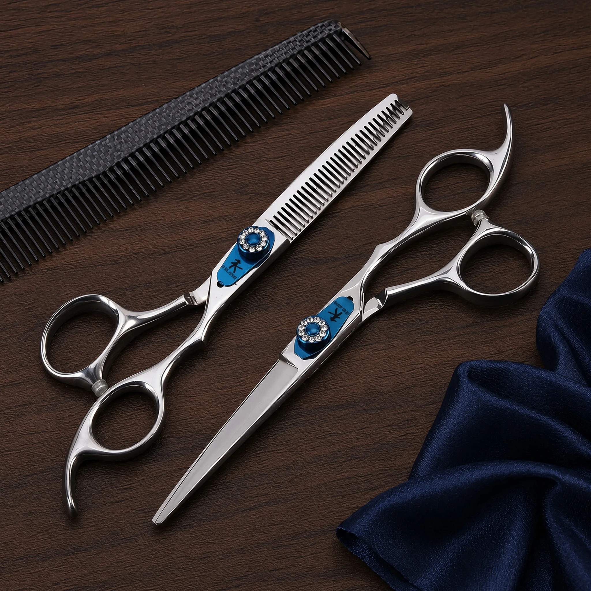 FnLune 6.0" Barber Scissors Set, Jewel Screw Professional Hair Cutting Thinning Shears, Sharp Salon Shears for Bangs Trimming
FnLune 6.0" Barber Scissors Set, Jewel Screw Professional Hair Cutting Thinning Shears, Sharp Salon Shears for Bangs Trimming