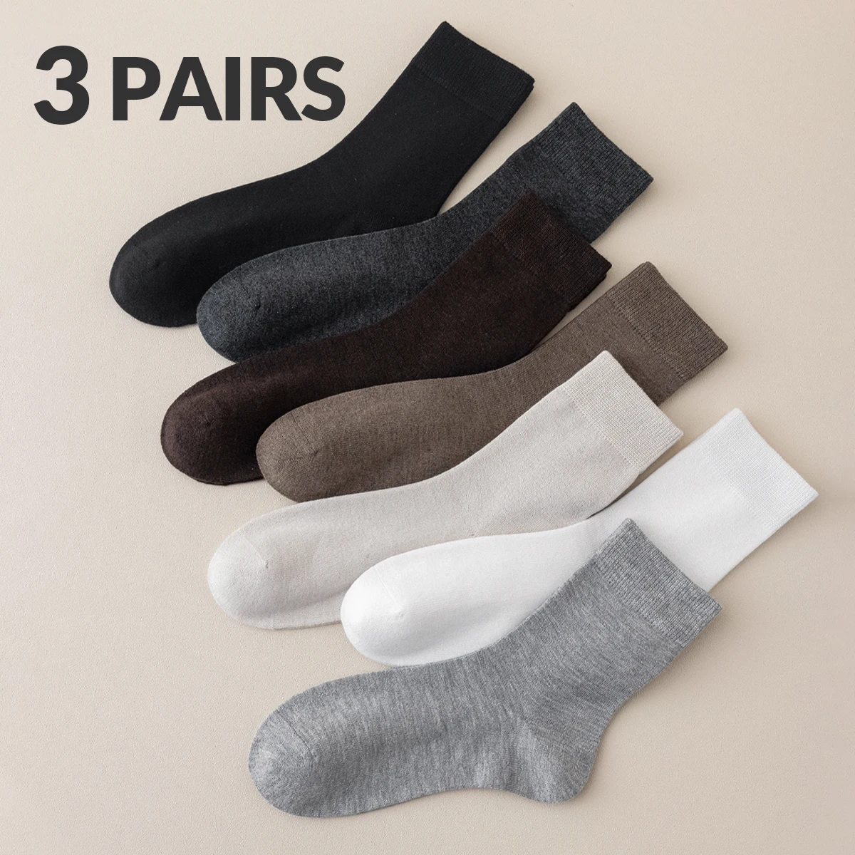 3 пары женских однотонных простых шерстяных носков Four Seasons, модные удобные и дышащие средние носки в академическом стиле
3 пары женских однотонных простых шерстяных носков Four Seasons, модные удобные и дышащие средние носки в академическом стиле