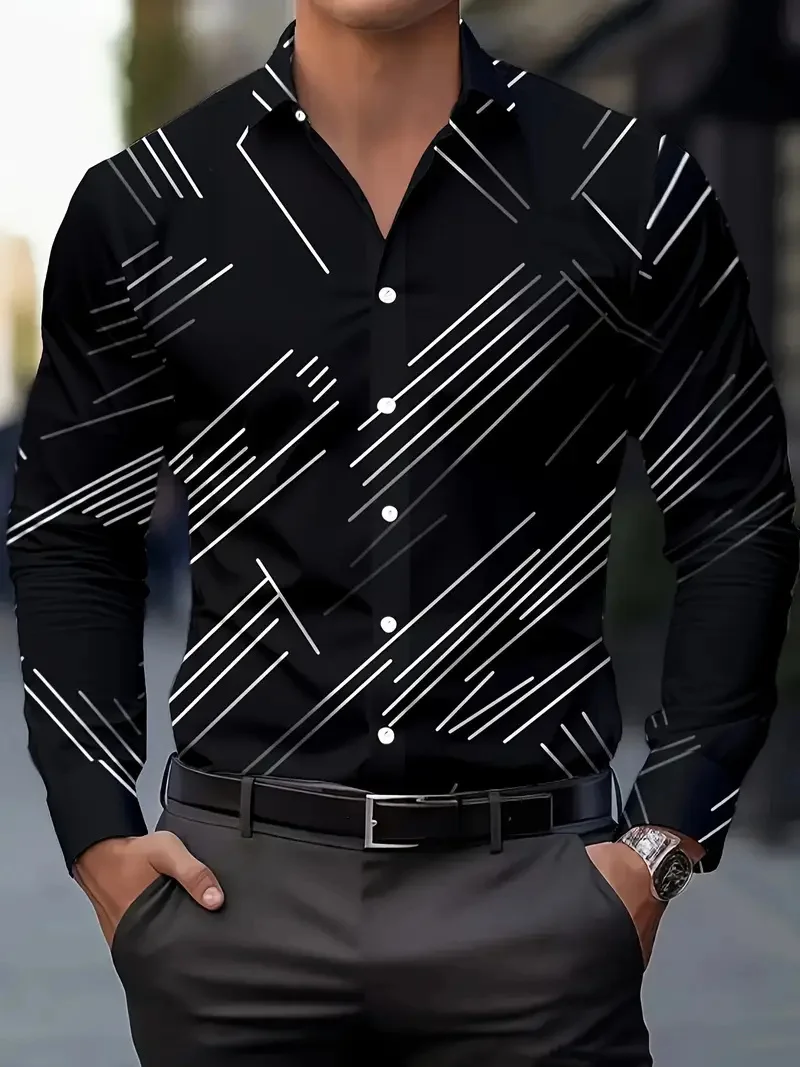 Men's casual long sleeved shirt top with spring grid gradient Korean style casual men's long sleeved shirt top
Men's casual long sleeved shirt top with spring grid gradient Korean style casual men's long sleeved shirt top