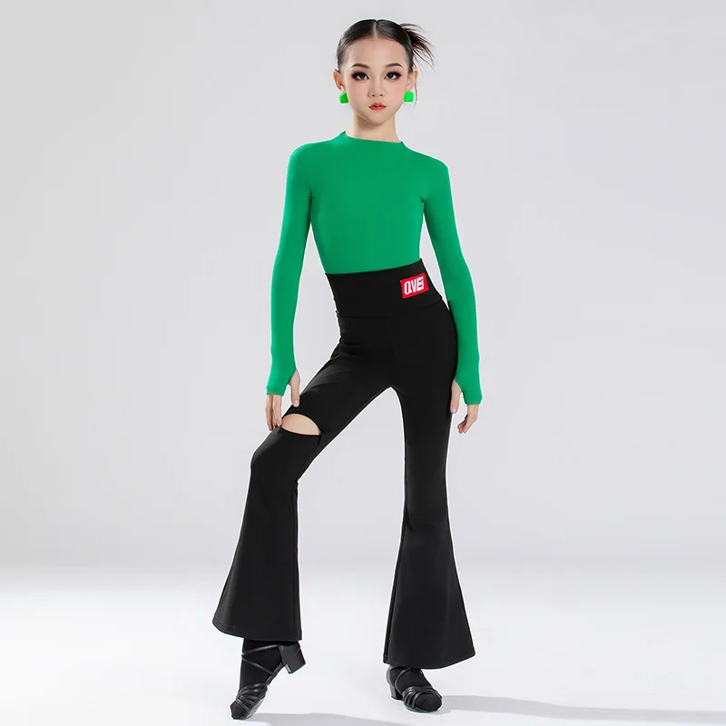 Kids Girls Latin Dance Costume Backless Bodysuit and Flared Trousers Children Split Training Outfit Ballroom Dancewear
Kids Girls Latin Dance Costume Backless Bodysuit and Flared Trousers Children Split Training Outfit Ballroom Dancewear