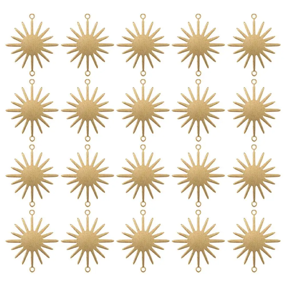 20 Pcs Sun Flower Pendant DIY Craft Accessories Connector Golden Alloy Bracelet Making Supplies Jewelry Elegant Unique Design
20 Pcs Sun Flower Pendant DIY Craft Accessories Connector Golden Alloy Bracelet Making Supplies Jewelry Elegant Unique Design