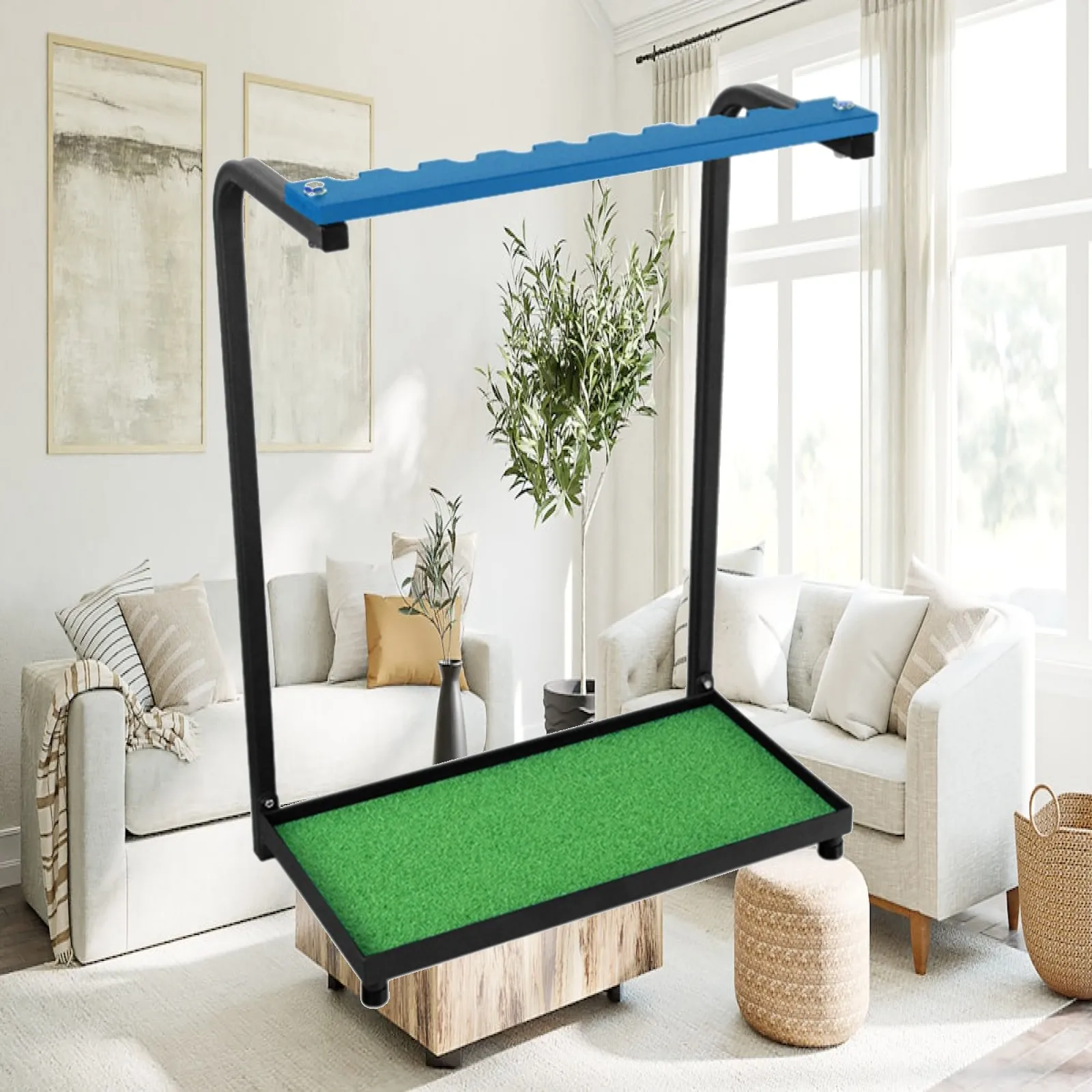 Golf Putter Stand Display Rack Nine Slot Organizer with Artificial Grass Mat for Garage Office Indoor Golf Training Accessories
Golf Putter Stand Display Rack Nine Slot Organizer with Artificial Grass Mat for Garage Office Indoor Golf Training Accessories