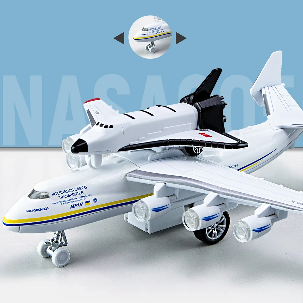 New Alloy An225 transport aircraft model,simulated sound-light aircraft model decoration,original packaging children's gifts
New Alloy An225 transport aircraft model,simulated sound-light aircraft model decoration,original packaging children's gifts