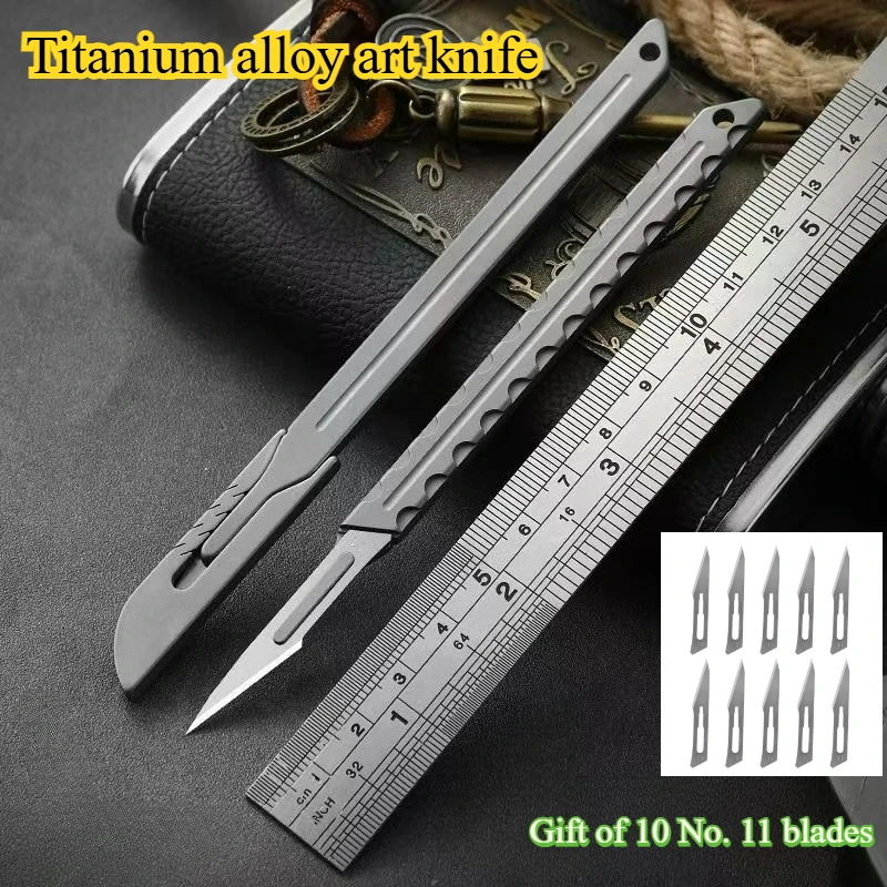 Mini Titanium Alloy Art Knife, Sharp Paper Cutting Knife, Portable Unboxing and Unpacking Express Emergency Self-defense Camping
Mini Titanium Alloy Art Knife, Sharp Paper Cutting Knife, Portable Unboxing and Unpacking Express Emergency Self-defense Camping