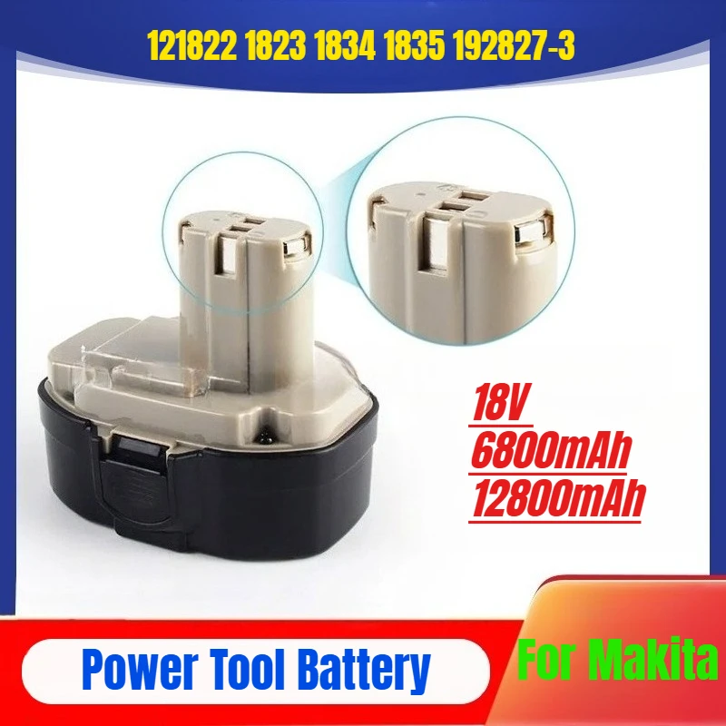 18V 12800mAh for Makita 121822 1823 1834 1835 192827-3 192829-9 193159-1 Power Tool Battery
18V 12800mAh for Makita 121822 1823 1834 1835 192827-3 192829-9 193159-1 Power Tool Battery