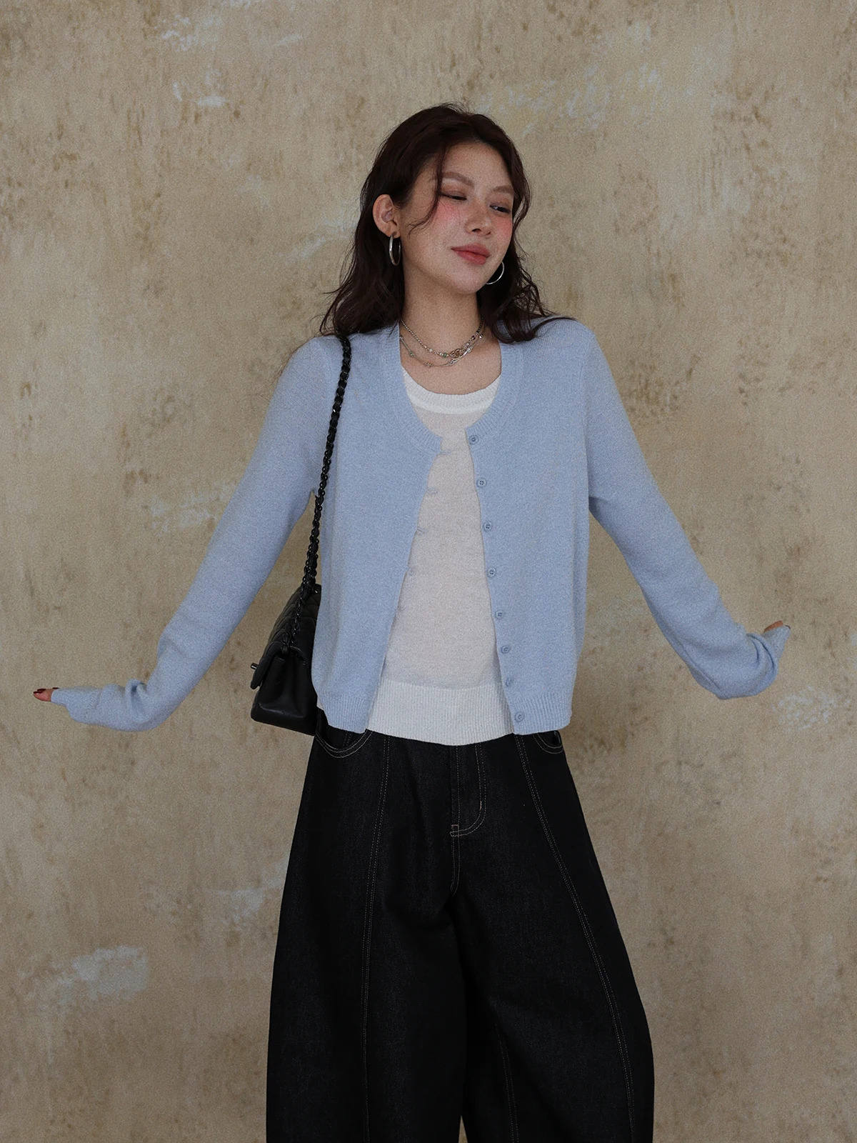 DR ort round Ne Knitted Open Cardigan Women's Spring irt Color Blo Design Casual Loose Fit Long Sve Casual Sle
DR ort round Ne Knitted Open Cardigan Women's Spring irt Color Blo Design Casual Loose Fit Long Sve Casual Sle