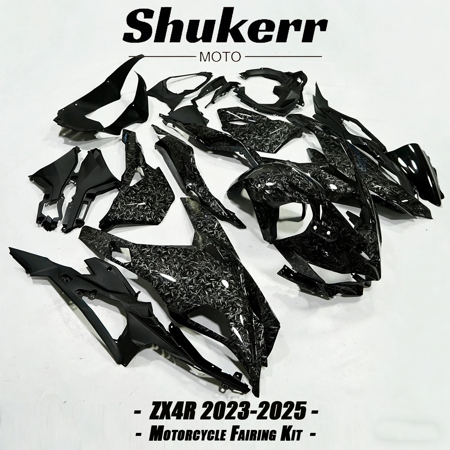 Fit for Kawasaki Ninja Zx25R Zx4R Zx4Rr 2021-2025 Forged Carbon Fiber Plastics Fairing Kit Injection Mold Bodywork Panel Kit
Fit for Kawasaki Ninja Zx25R Zx4R Zx4Rr 2021-2025 Forged Carbon Fiber Plastics Fairing Kit Injection Mold Bodywork Panel Kit
