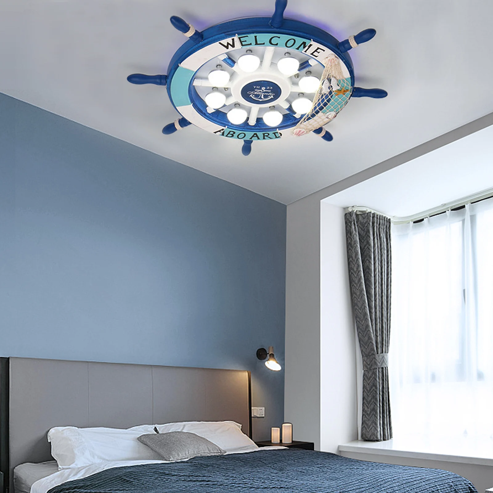 Modern Children's Room Ceiling Light Creative Close to Ceiling Light Fixture Rudder Embedded Ceiling Lamp Children's Bedroom
Modern Children's Room Ceiling Light Creative Close to Ceiling Light Fixture Rudder Embedded Ceiling Lamp Children's Bedroom