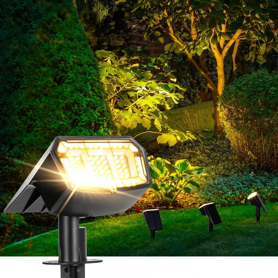 spotlights Outdoor 63 LED 3 Lighting Modes, IP65 Waterproof Lighten Yard Garden House Garage Pathway for Christmas Decorations4
spotlights Outdoor 63 LED 3 Lighting Modes, IP65 Waterproof Lighten Yard Garden House Garage Pathway for Christmas Decorations4