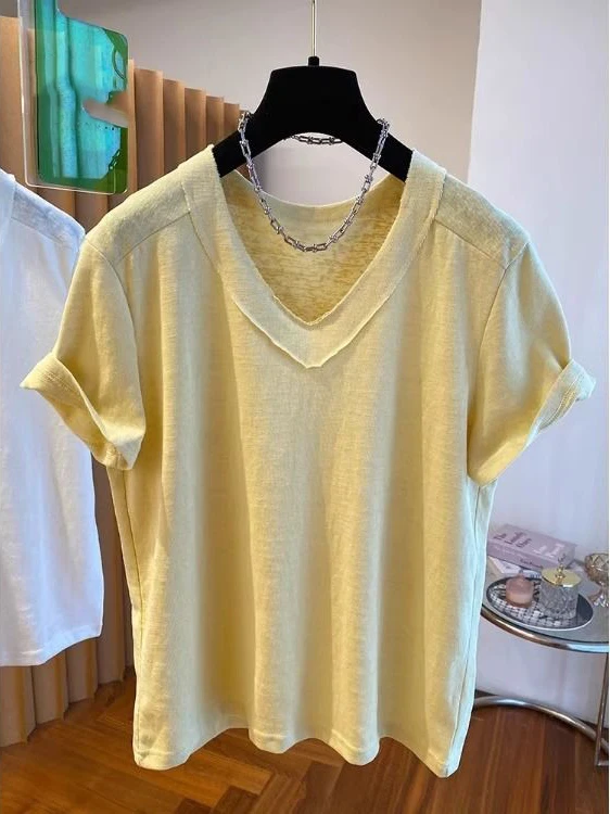 Extra Large Size 240 Pou V-Ne ort Sve T-irt Women's Top Sweet Personali Guangzhou Thirteenth Fac Outlet
Extra Large Size 240 Pou V-Ne ort Sve T-irt Women's Top Sweet Personali Guangzhou Thirteenth Fac Outlet