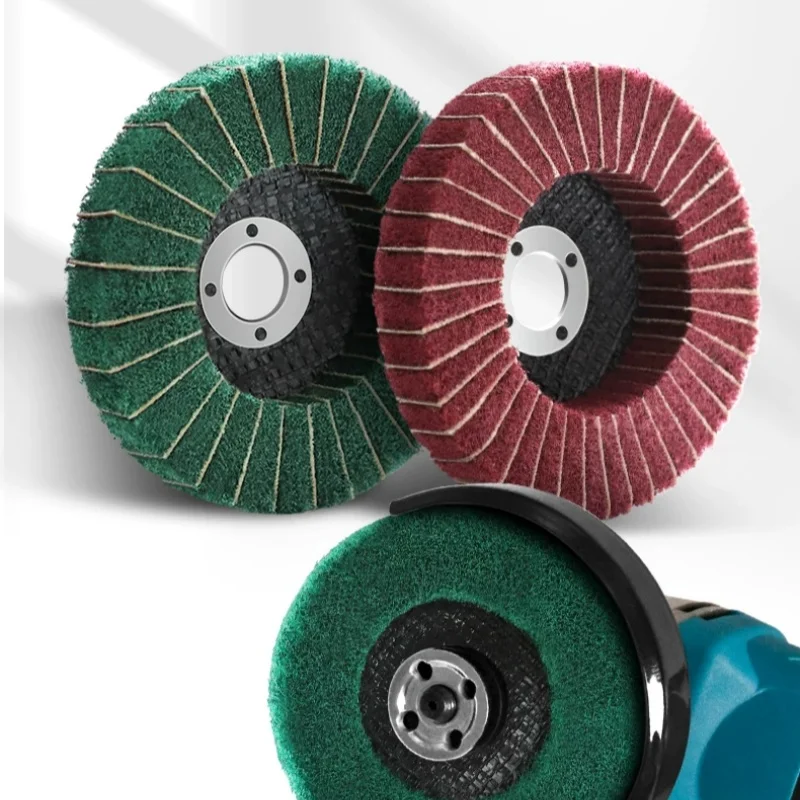 4 Inch Nylon Fiber Flap Polishing Wheel Abrasive Disks Non-Woven Grinding Metal Disc For Angle Grinder Power-Operated Grinders
4 Inch Nylon Fiber Flap Polishing Wheel Abrasive Disks Non-Woven Grinding Metal Disc For Angle Grinder Power-Operated Grinders
