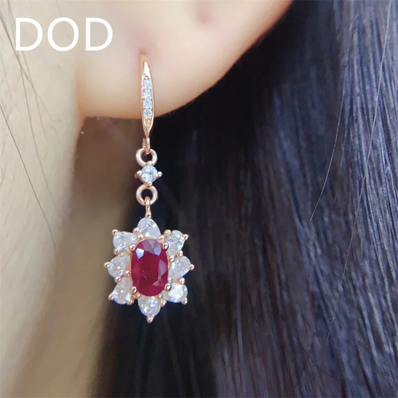 Classic Design 925 Silver Ruby Earrings 4x6mm 100% Natural Ruby Stud Earrings for Daily Wear
Classic Design 925 Silver Ruby Earrings 4x6mm 100% Natural Ruby Stud Earrings for Daily Wear