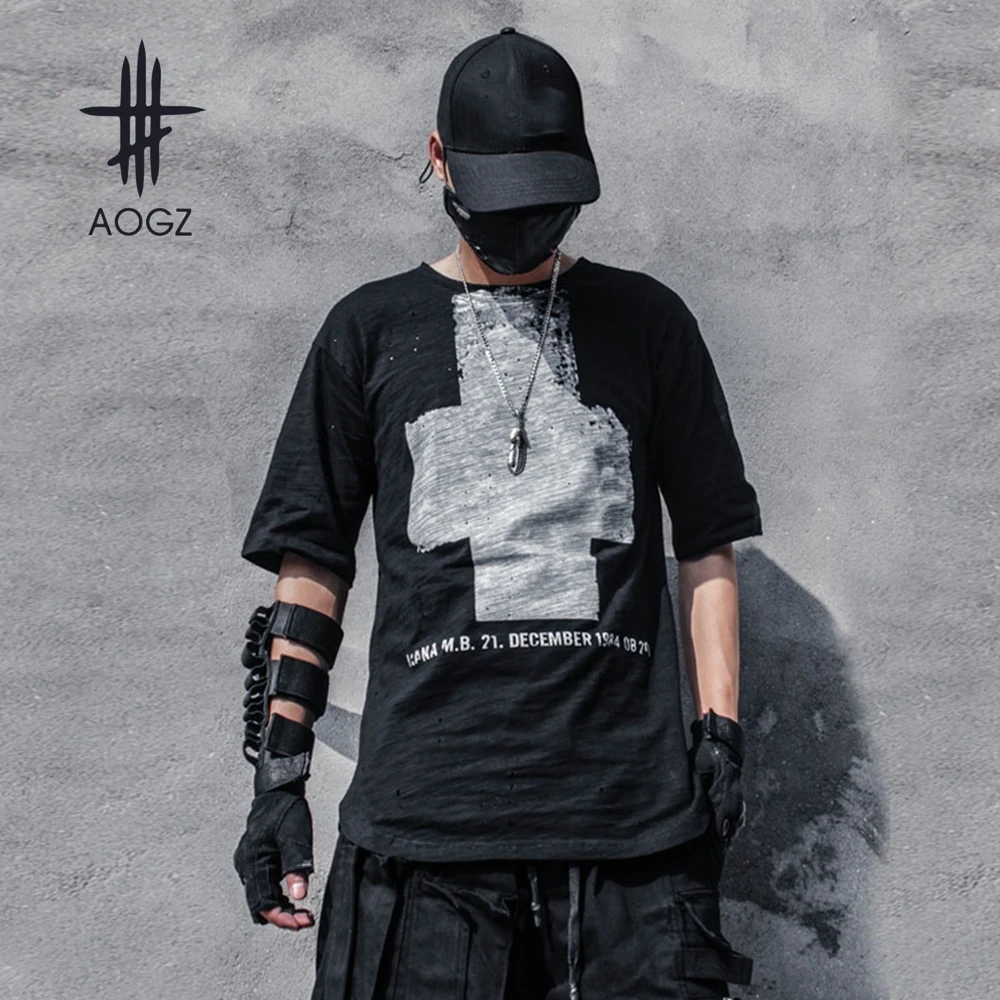 AOGZ Hip Hop Streetwear Distressed Ripped Hole Cross Graphic T Shirts High Street Clothing Summer Short Sleeve Tops Tees Thin
AOGZ Hip Hop Streetwear Distressed Ripped Hole Cross Graphic T Shirts High Street Clothing Summer Short Sleeve Tops Tees Thin