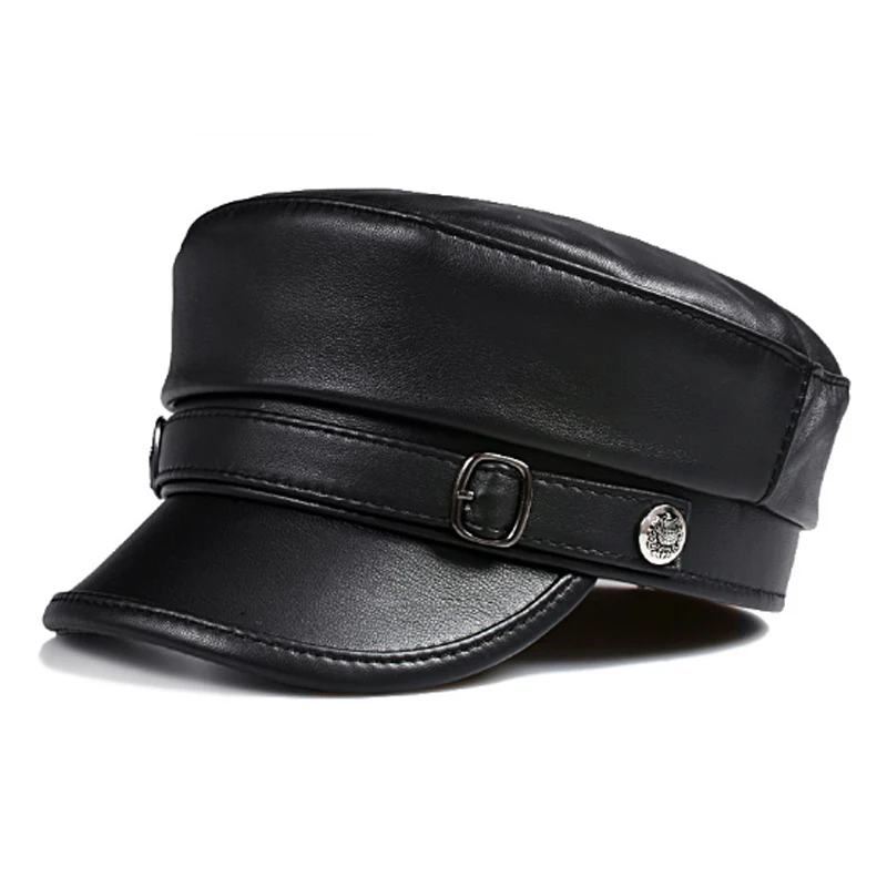 Unisex New High Quality Genuine Leather Women Military Hat Spring Outdoor First Layer Sheepskin Leather Hat Military Hat
Unisex New High Quality Genuine Leather Women Military Hat Spring Outdoor First Layer Sheepskin Leather Hat Military Hat