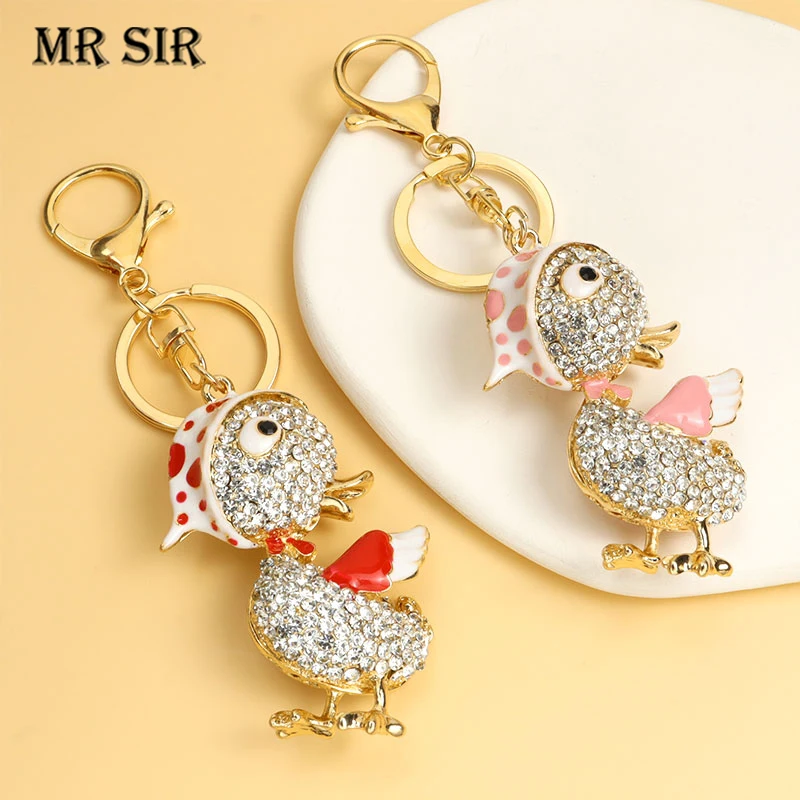 Cute Duck Crystal Rhinestone Keychains Kawaii Cartoon Animal Pendant Enamel Keyrings for Car Bag Key Holder Couple Jewelry Gifts
Cute Duck Crystal Rhinestone Keychains Kawaii Cartoon Animal Pendant Enamel Keyrings for Car Bag Key Holder Couple Jewelry Gifts