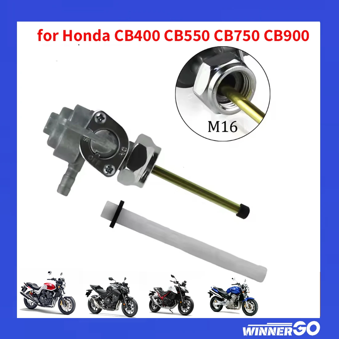 M16 Motorcycle Fuel Tank Switch Cock Tap Valve Petcock for Honda CB400 CB550 CB750 CB900 CX500 CX500C CM400 Petcock Fuel Switch
M16 Motorcycle Fuel Tank Switch Cock Tap Valve Petcock for Honda CB400 CB550 CB750 CB900 CX500 CX500C CM400 Petcock Fuel Switch