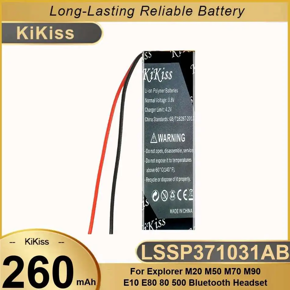 260Mah Fast Charging Earphone Battery Long Lasting LSSP371031AB For Explorer M20 M50 M70 M90 E10 E80 80 500 Bluetooth Headset
260Mah Fast Charging Earphone Battery Long Lasting LSSP371031AB For Explorer M20 M50 M70 M90 E10 E80 80 500 Bluetooth Headset