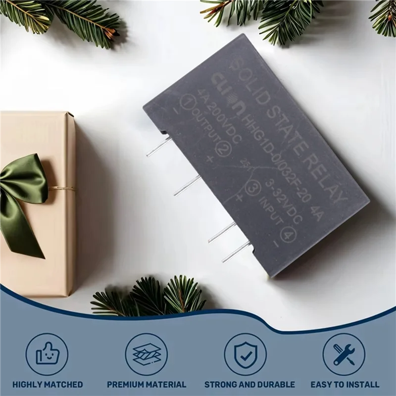 A69Z 3X Вход 3-32 В постоянного тока Выход 4 А 200 В постоянного тока 4-контактное твердотельное реле для печатной платы HHG1D-0/032F-20
A69Z 3X Вход 3-32 В постоянного тока Выход 4 А 200 В постоянного тока 4-контактное твердотельное реле для печатной платы HHG1D-0/032F-20