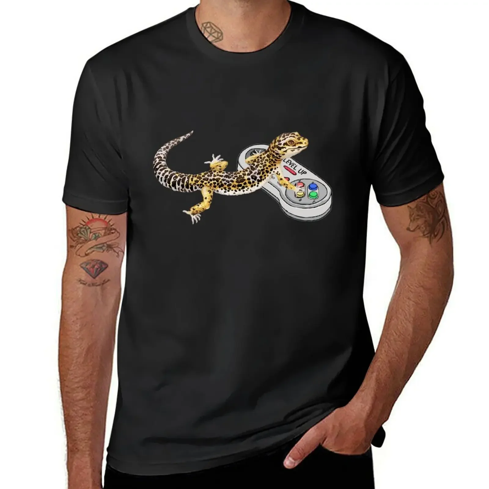 Leopard Gecko Playing Video Game T-Shirt luxury t-shirt graphic t shirts plus size tops mens graphic t-shirts
Leopard Gecko Playing Video Game T-Shirt luxury t-shirt graphic t shirts plus size tops mens graphic t-shirts