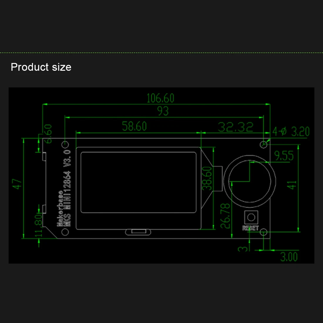 AF91-MKS Mini12864 V3 Вставка SD-карты Боковой ЖК-экран Smart Display Детали 3D-принтера для MKS Robin Nano V2/3 Genl Mini 12864
AF91-MKS Mini12864 V3 Вставка SD-карты Боковой ЖК-экран Smart Display Детали 3D-принтера для MKS Robin Nano V2/3 Genl Mini 12864
