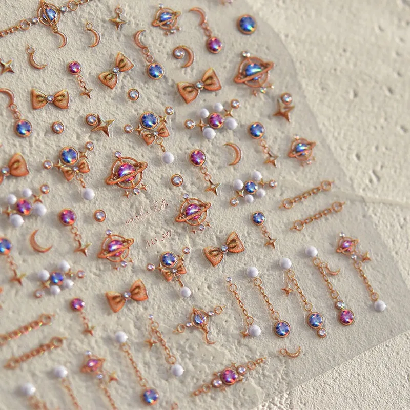 5D Retro Style Nail Sticker Crown Star Moon Chain Bow Pattern Stickers Nail Art Decoration DIY Press On Nails
5D Retro Style Nail Sticker Crown Star Moon Chain Bow Pattern Stickers Nail Art Decoration DIY Press On Nails