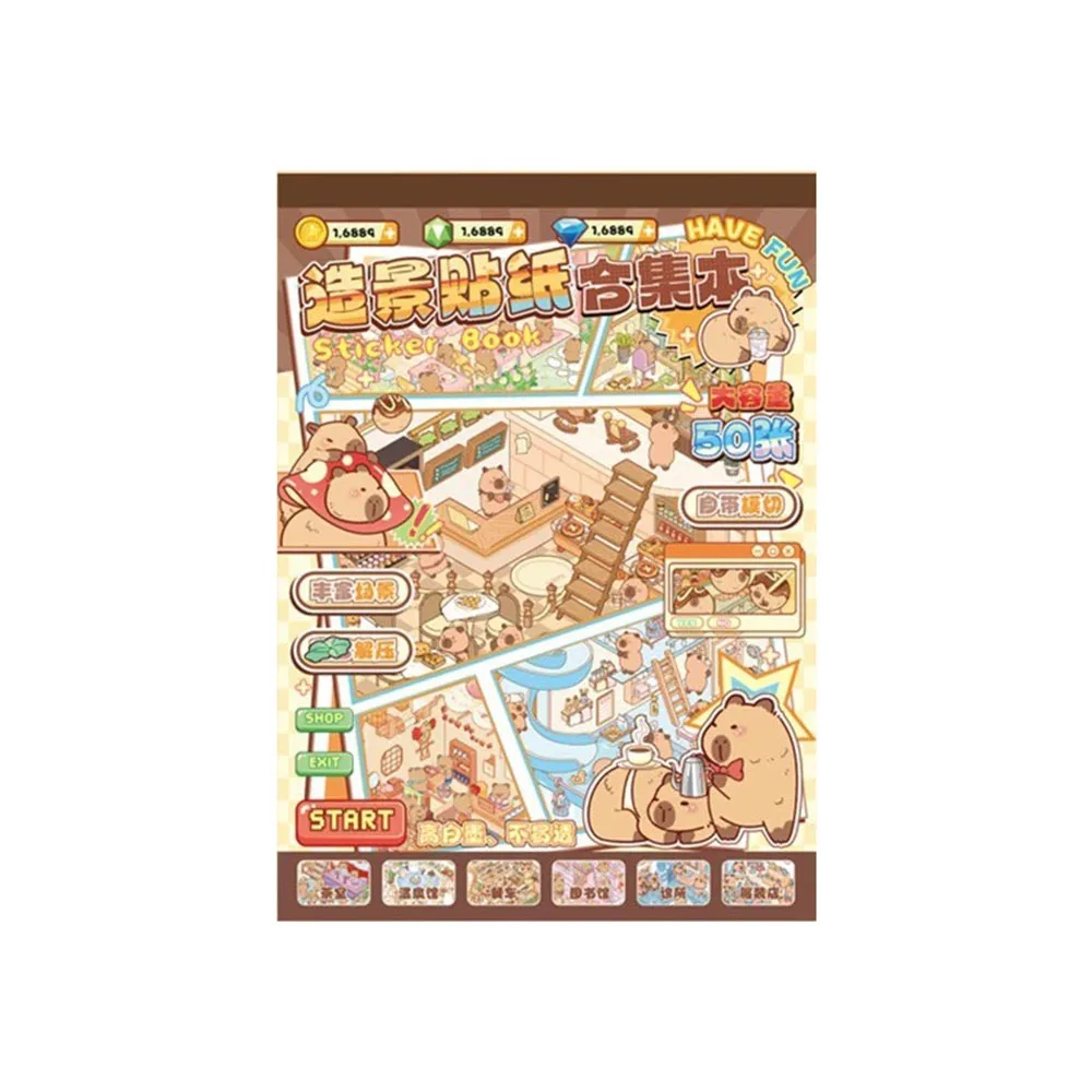 Capibara Miniature Scene Collection PET Decompression 3D Landscape Sticker Visual Stacking DIY Toy Game Stickers Gifts Boys Girl
Capibara Miniature Scene Collection PET Decompression 3D Landscape Sticker Visual Stacking DIY Toy Game Stickers Gifts Boys Girl