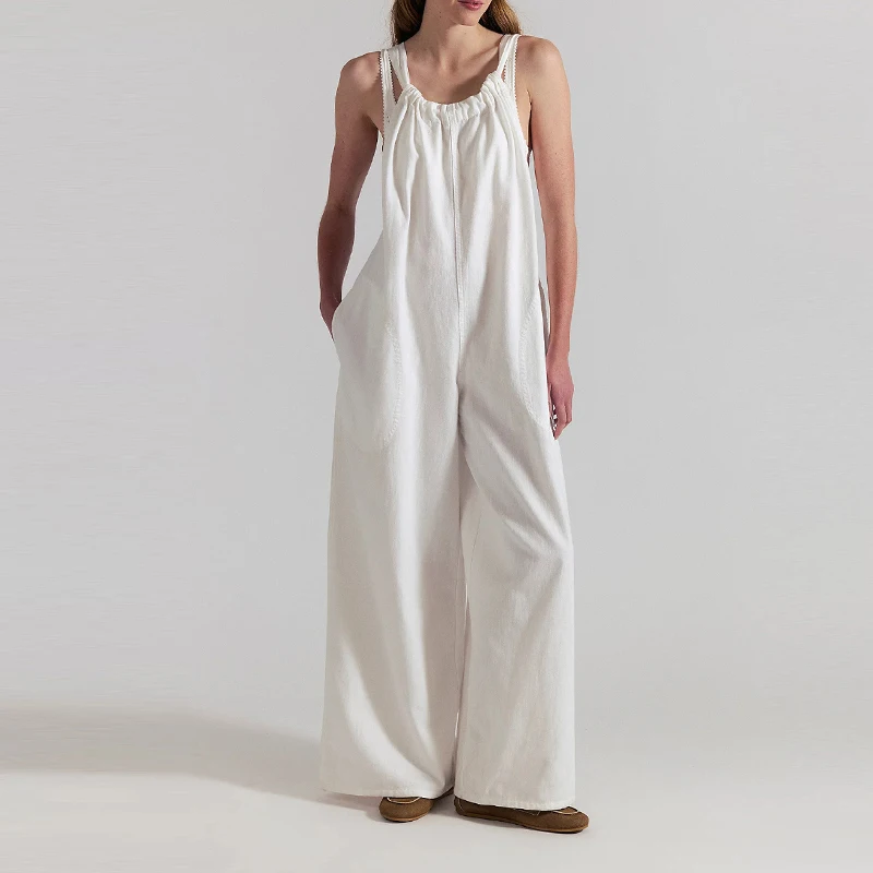 Off Shoulder Sexy Spaghetti Straps Jumpsuit Elegant Sleeveless Backless Loose Party Romper Wide Leg Pant Casual Pocket Playsuits
Off Shoulder Sexy Spaghetti Straps Jumpsuit Elegant Sleeveless Backless Loose Party Romper Wide Leg Pant Casual Pocket Playsuits