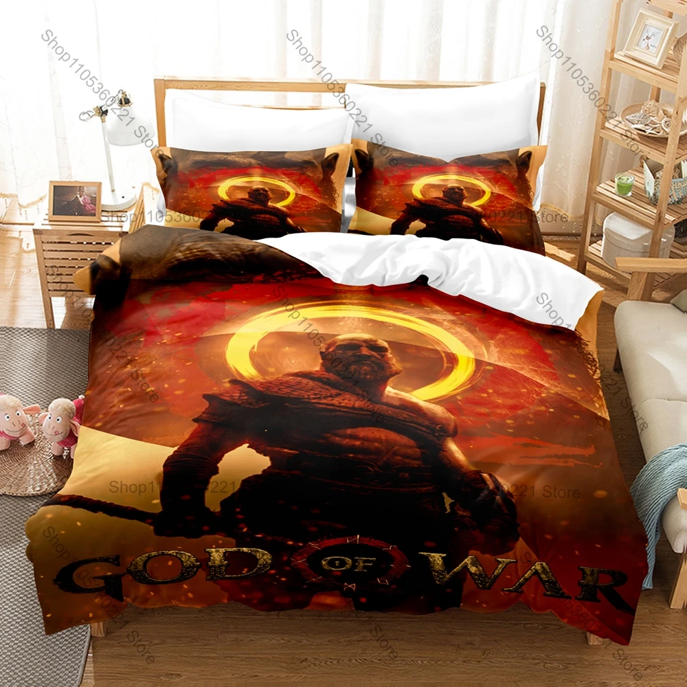 Kratos God Of War Bedding Set 3 Pieces 3D Digital Printed Quilt Cover Pillowcase Bed Set Multiple Sizes For Boys Gamers
Kratos God Of War Bedding Set 3 Pieces 3D Digital Printed Quilt Cover Pillowcase Bed Set Multiple Sizes For Boys Gamers