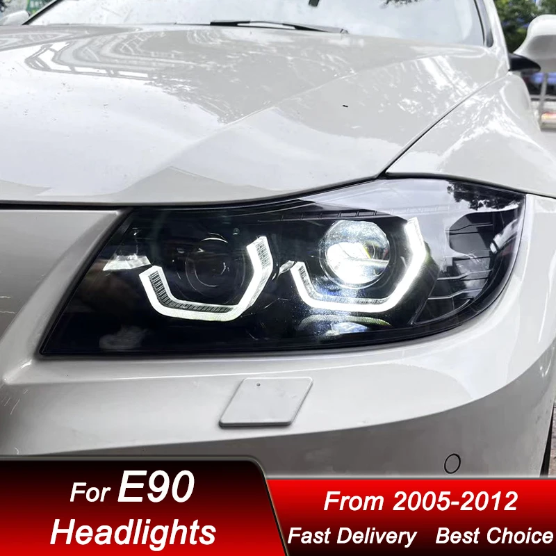 Pop Car Headlights For BMW 3 Series E90 318 320 325i 2005-2012 New LED DRL Headlamp Assembly Upgrade Projector Lens Accessories 
Pop Car Headlights For BMW 3 Series E90 318 320 325i 2005-2012 New LED DRL Headlamp Assembly Upgrade Projector Lens Accessories