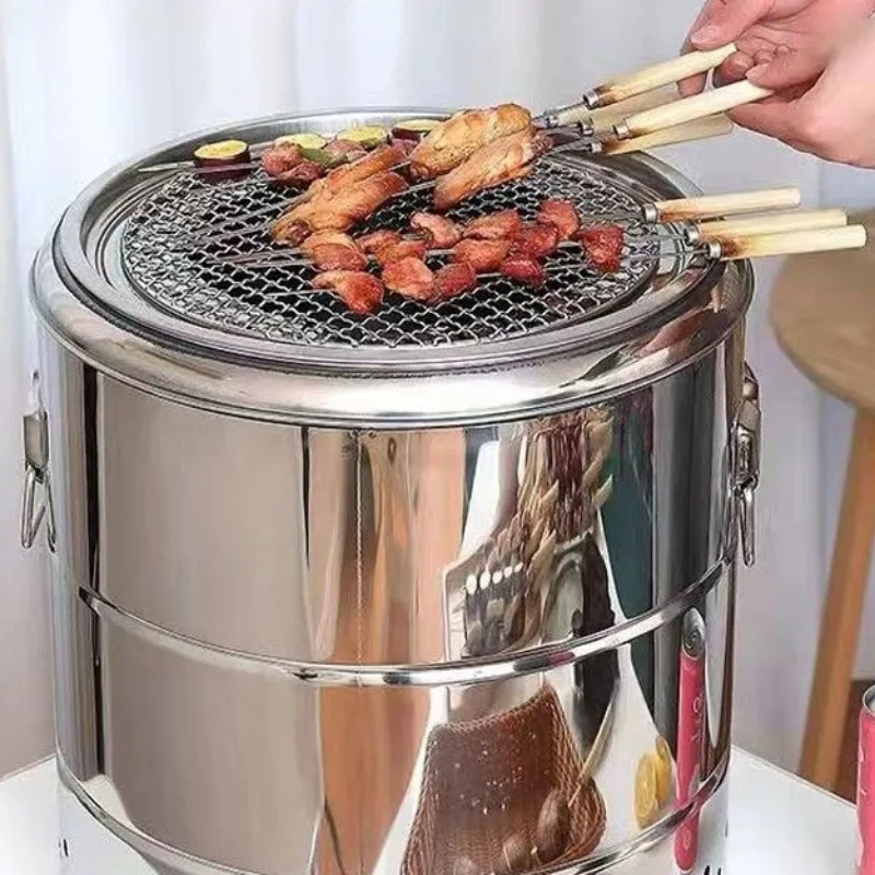 Stainless Steel Outdoor Barbecue Stove Camping Picnic Charcoal Roasting Smokeless Portable Waterproof Easy Clean Outdoor Stove
Stainless Steel Outdoor Barbecue Stove Camping Picnic Charcoal Roasting Smokeless Portable Waterproof Easy Clean Outdoor Stove