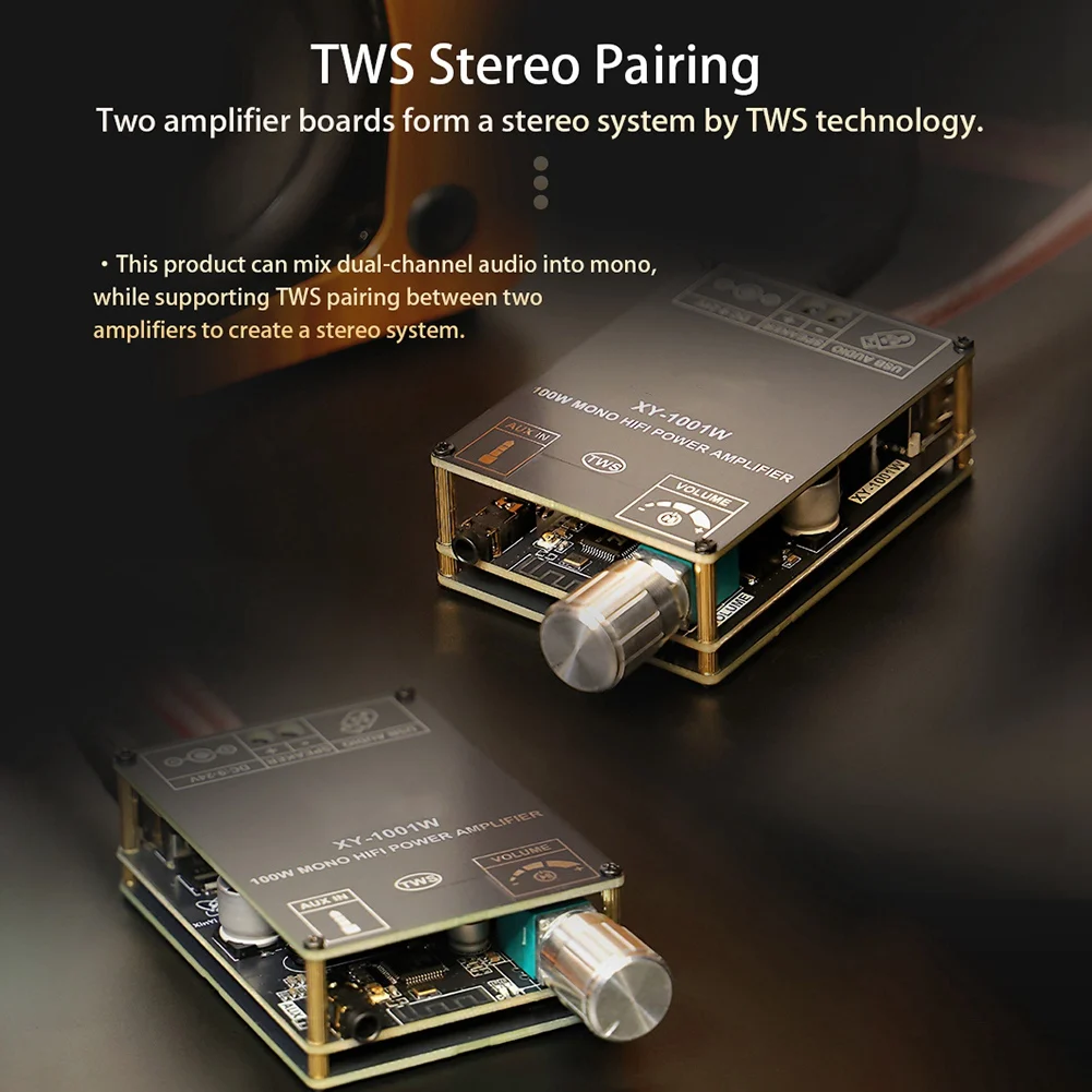 B04B-XY-1001W Bluetootooth 100W Mono Audio Amplifier Board High Power Module TPA3116 Sound Power Amplifier Module
B04B-XY-1001W Bluetootooth 100W Mono Audio Amplifier Board High Power Module TPA3116 Sound Power Amplifier Module