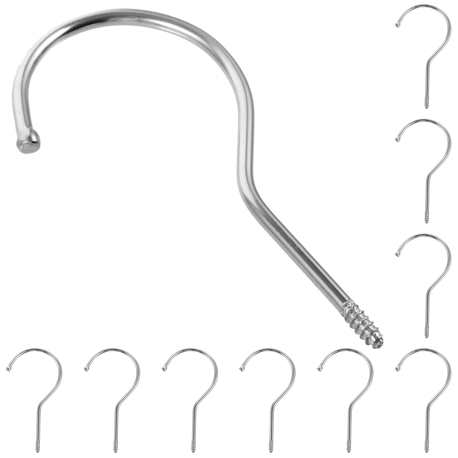 10pcs Plastic Trouser Heavy Duty Stainless Steel Hanger Accessories Screw In Hooks for Closet Organizer Rack Garage Storage
10pcs Plastic Trouser Heavy Duty Stainless Steel Hanger Accessories Screw In Hooks for Closet Organizer Rack Garage Storage