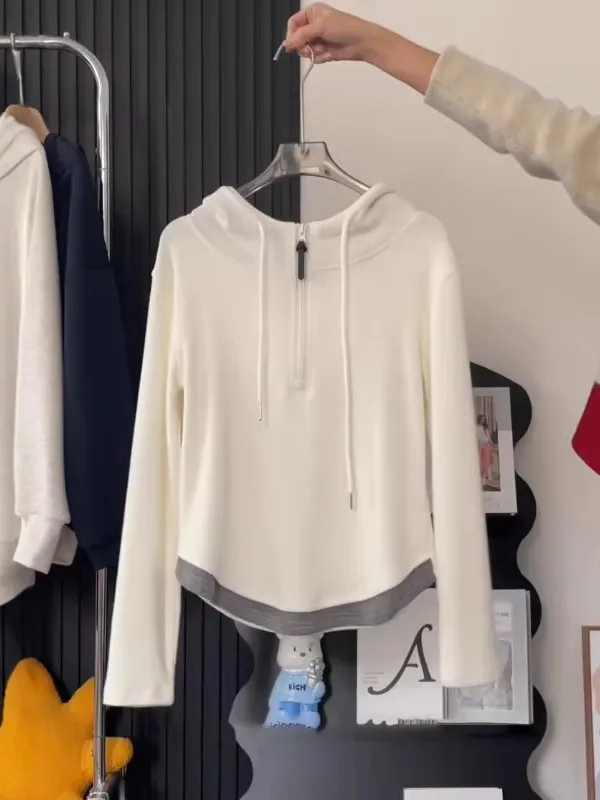 Женская толстовка больших размеров с эффектом двухслойности, весенний дизайн, уникальный крой с дугой на плече, корейский стиль, длинный рукав
Женская толстовка больших размеров с эффектом двухслойности, весенний дизайн, уникальный крой с дугой на плече, корейский стиль, длинный рукав