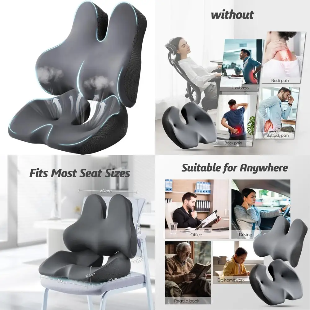 "X-Large Ergonomic Seat Cushion for Tailbone, Hip, Lower Back, and Sciatica Pain Relief" 
"X-Large Ergonomic Seat Cushion for Tailbone, Hip, Lower Back, and Sciatica Pain Relief"