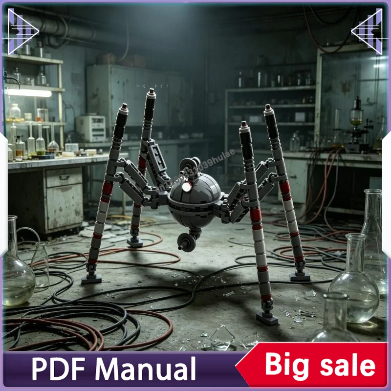 Sci fi Homing Spider Droid Building Blocks Interstellar Combat Robot MOC Bricks Creative Desktop Decor Gift
Sci fi Homing Spider Droid Building Blocks Interstellar Combat Robot MOC Bricks Creative Desktop Decor Gift