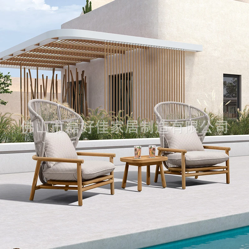 Customized Courtyard Nordic Balcony Teak Sofa And Coffee Table Set Garden Outdoor Furniture
Customized Courtyard Nordic Balcony Teak Sofa And Coffee Table Set Garden Outdoor Furniture